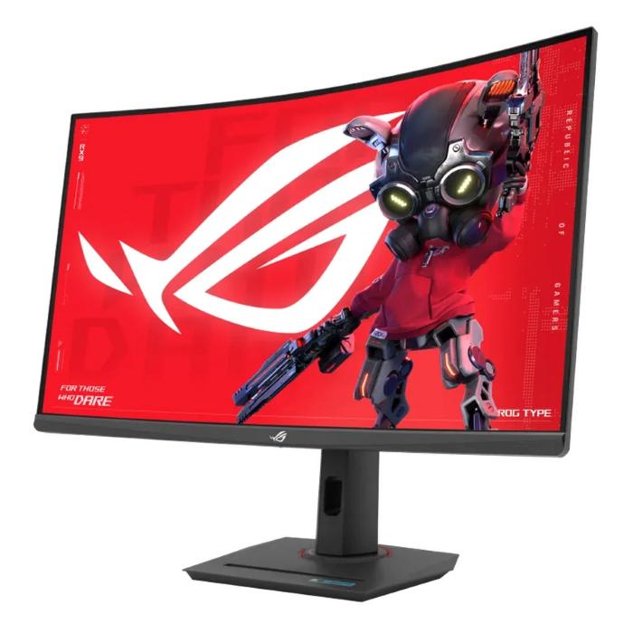 Asus ROG Strix 31.5inch QHD 2560X1440 Curved Gaming Monitor, 180Hz, Anti-glare, 1ms, HDMI, USB-C, Adjustable Stand, Black - XG32WCS — view 2