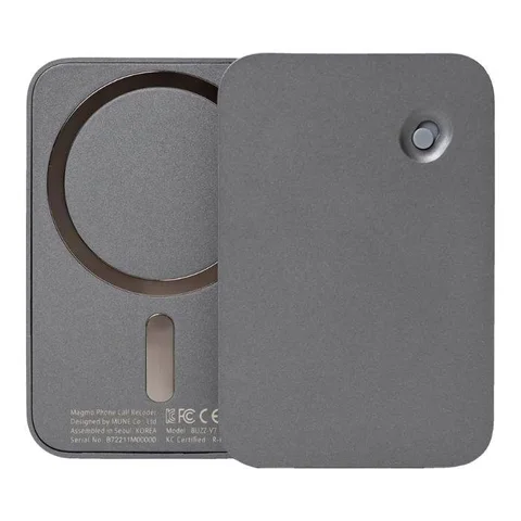 Magmo, Magnetic Snap-on Call Recorder for iPhone Space Gray