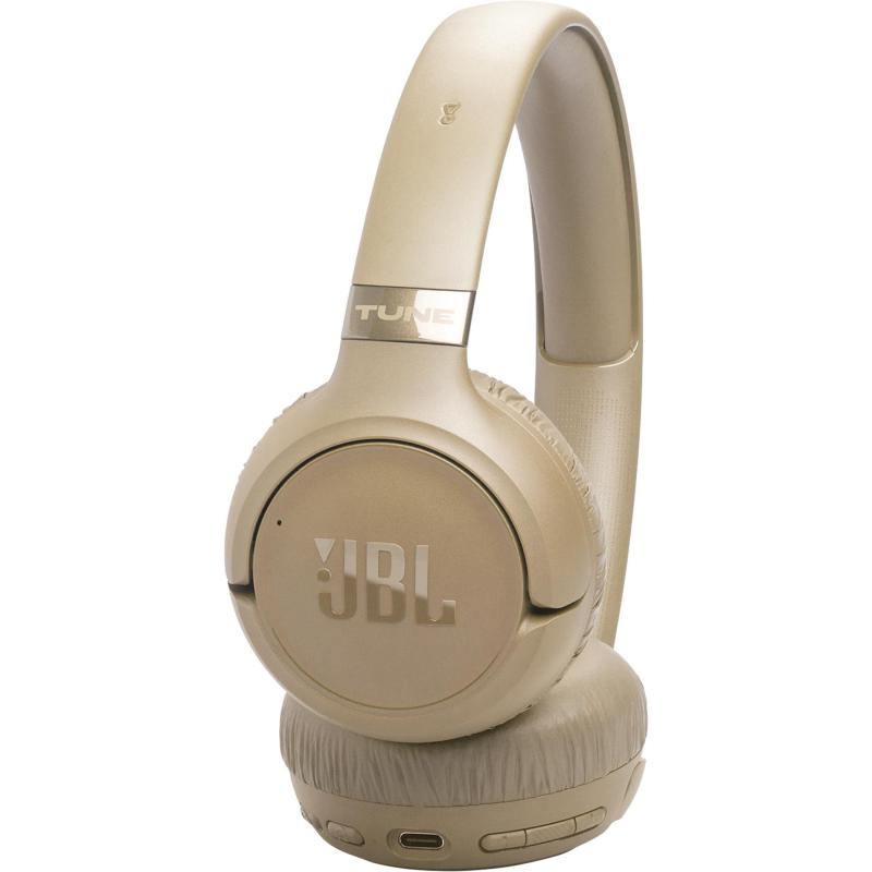 JBL Tune 680NC On-Ear Headphones Bluetooth Beige — view 2