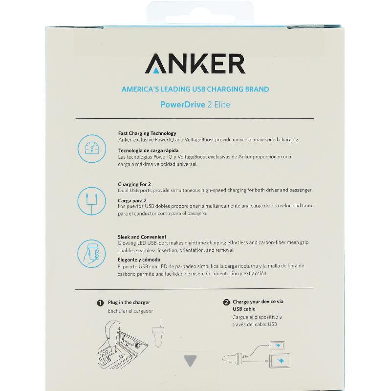 Anker PowerDrive 2 Elite USB Car Charger — view 4