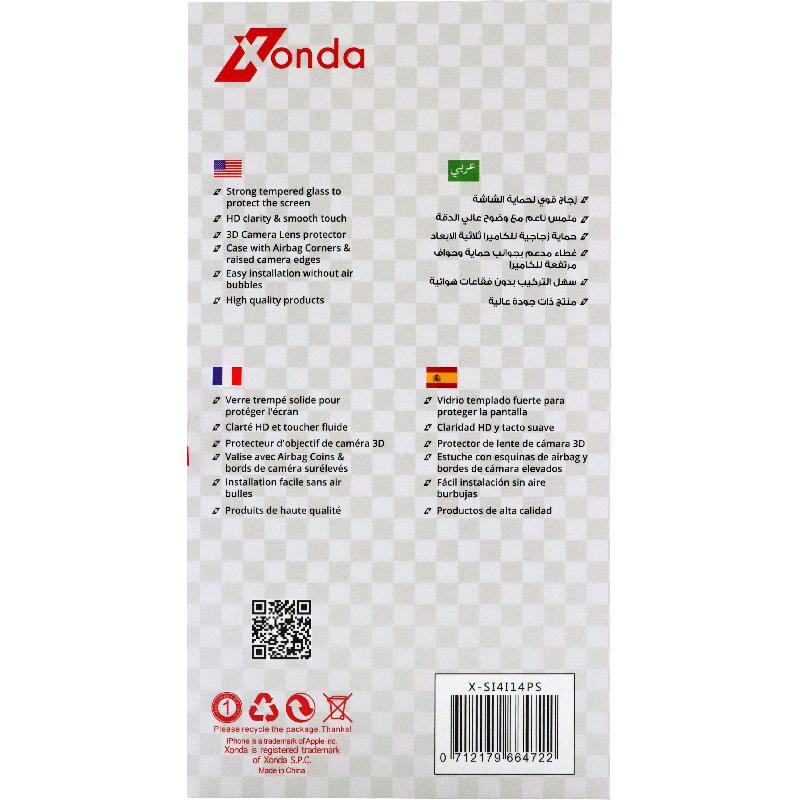 Xonda 4-in-1 Clear Case + Privacy Tempered Glass + Camera Lens + Anti-bacteria Spray Smartphone Case Bundle — view 3
