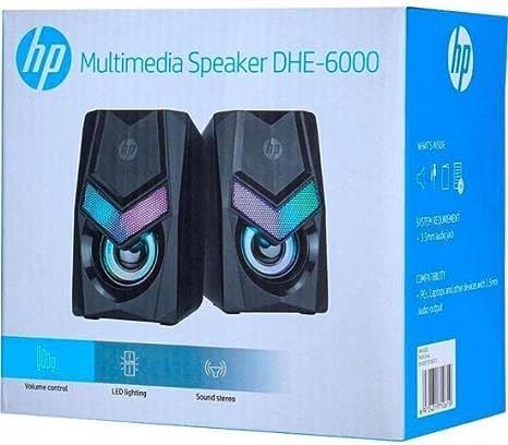 HP Wired Multimedia Computer Speaker Black- DHE-6000 — view 2