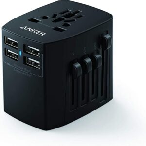 Anker Universal Travel Adapter with 4 USB Ports B2B - UN (excluded CN, Europe) Black Iteration-(1A2730H11)