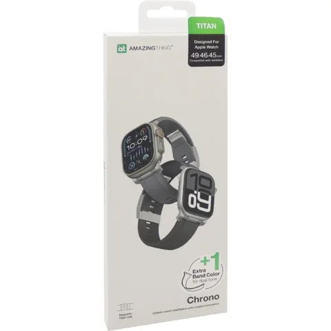 Amazing Thing Titan Chrono Wrist Strap for Watch Ultra 3/Watch Ultra 2/Watch Series 11 46/Watch Series 10 46