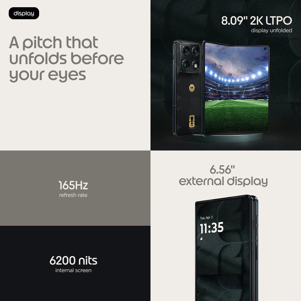 Motorola Razr Fold FIFA Edition 16GB RAM + 512GB ROM Smartphone Black 5G — view 3