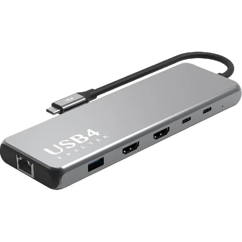 FeelTek 10-in-1 Multi-port Station 10 Port (2X HDMI/USB-C 3.1/2X USB 3.1/2X USB 3.0/USB 2.0/PD 3.0/RJ-45)
