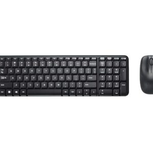 Logitech MK220 Wireless Keyboard With Mouse - Black