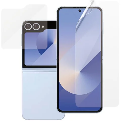 PanzerGlass Flip Fold Flex Tempered Glass, Edge-to-Edge, Black Case Friendly Smartphone Screen Protector for Samsung Galaxy Z Flip7 FE/Z Flip6