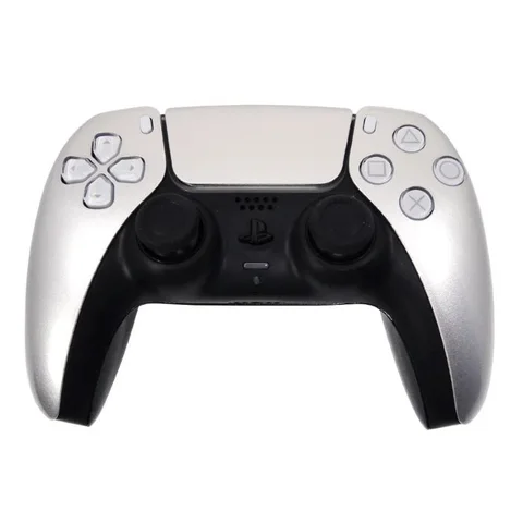 Customized Sony PS5 Dual Sense Controller Silver Metallic Edition