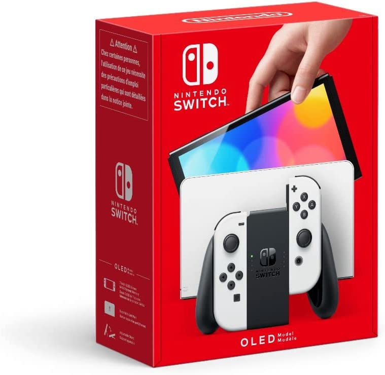 Nintendo Switch OLED Black & White Joy Con (International Version)