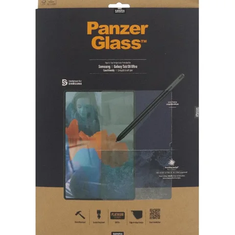 PanzerGlass Clear Tablet Screen Protector for Samsung Galaxy Tab S9 Ultra/Galaxy Tab S8 Ultra