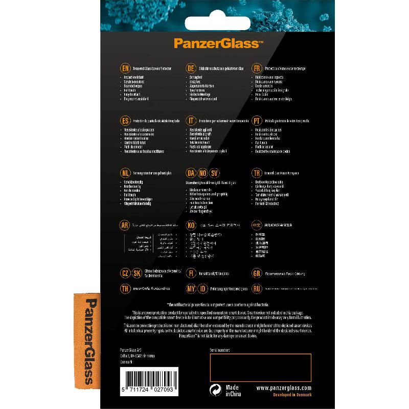 PanzerGlass Tempered Glass, Standard Fit, Clear Case Friendly Smartphone Screen Protector for iPhone 12 Pro Max — view 2