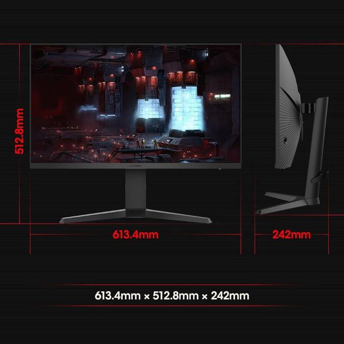 Koorui 27inch Gaming Monitor, IPS 2K QHD 2560 x 1440, 240Hz 1ms - 27E3QK — view 3
