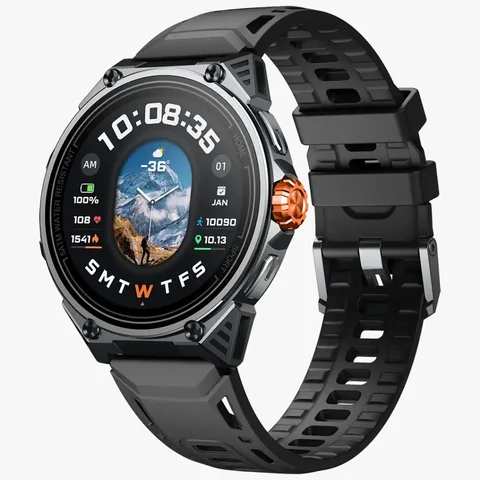 Powerology Alfa, Urban Sports GPS Smart Watch - Black