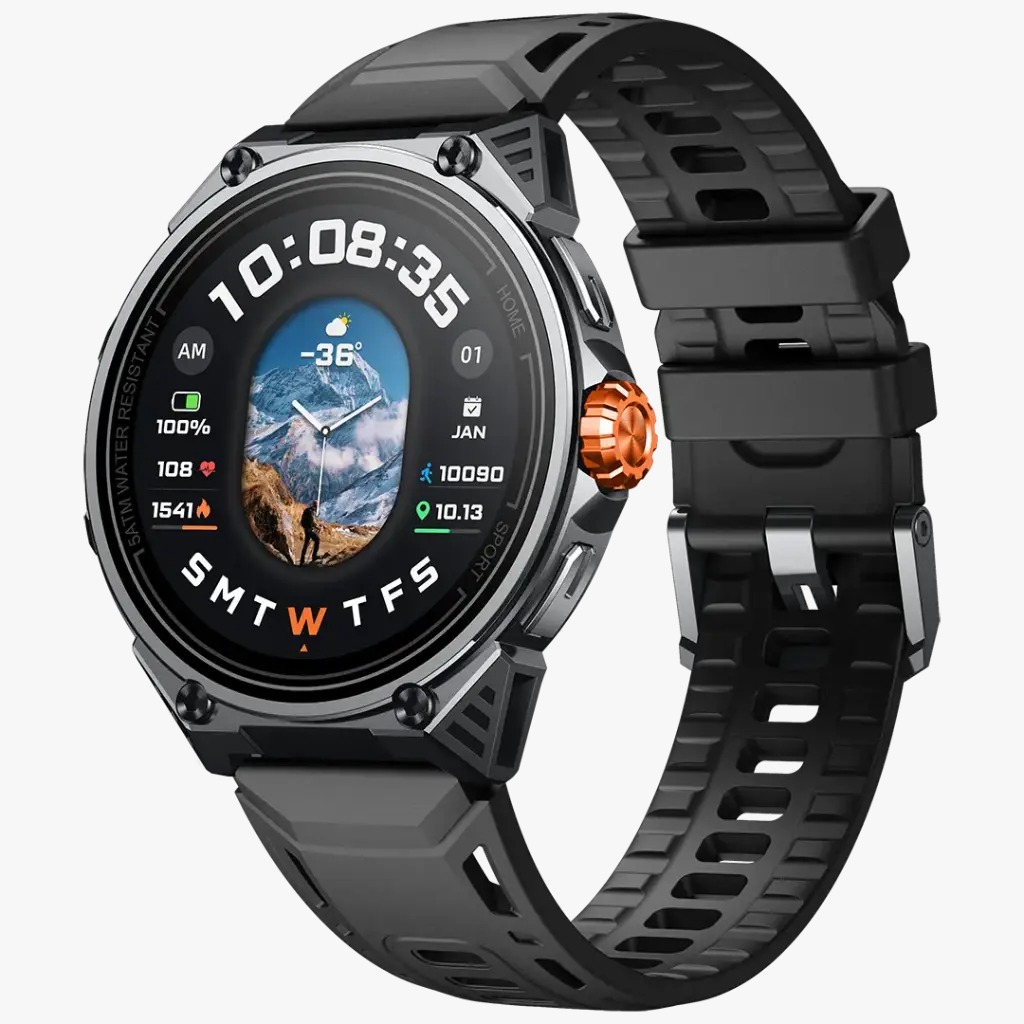 Powerology Alfa, Urban Sports GPS Smart Watch - Black