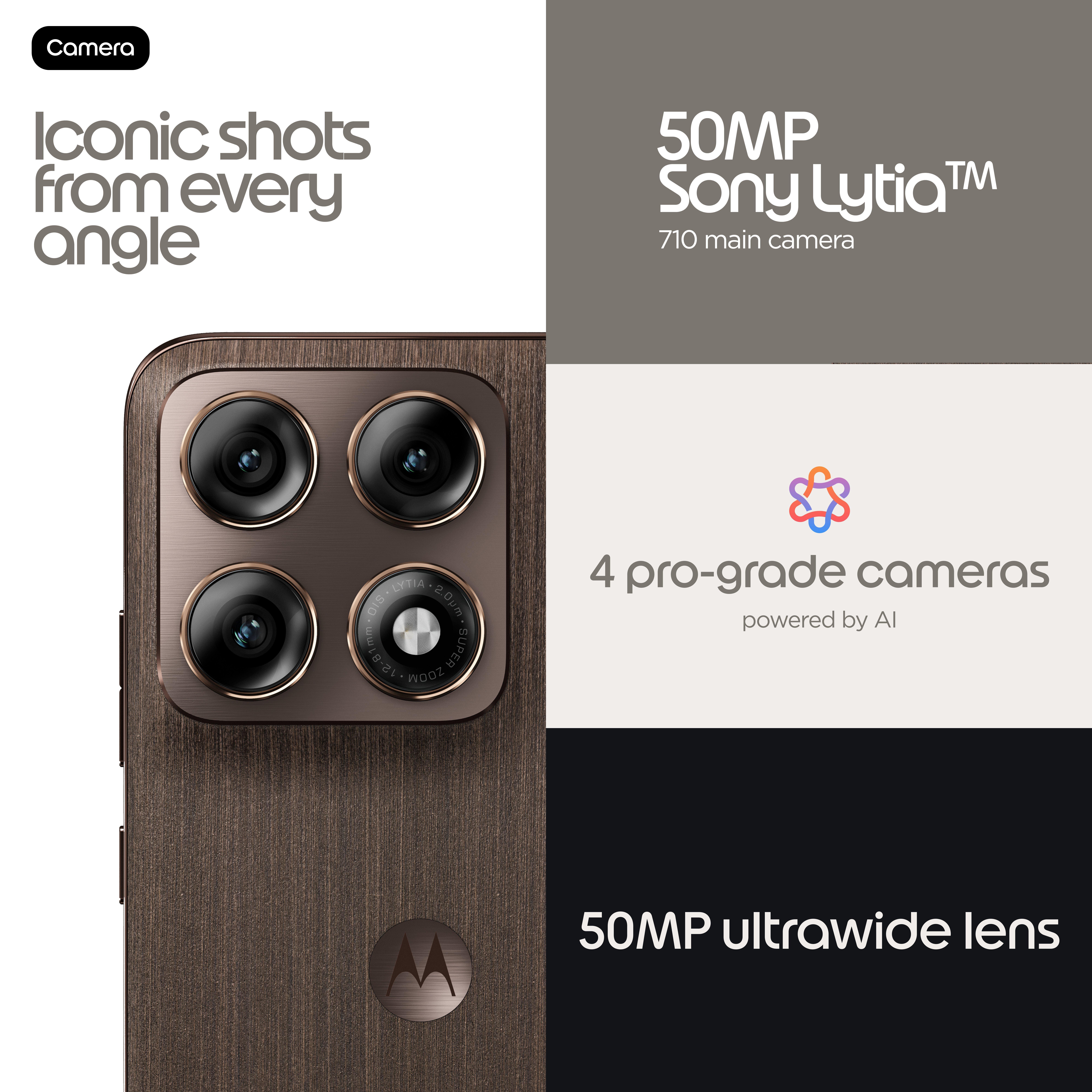 Moto Edge 70 Pro 12GB RAM + 512GB Storage Smartphone PANTONE Chicory Coffee 5G UAE Version — view 3