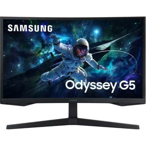 Samsung G5 G55C 27inch Odyssey QHD 2560X1440 Curved Gaming Monitor, 1ms, 165Hz, HDMI, DP, Tilt, Adjustable, Black - LS27CG552EMXUE