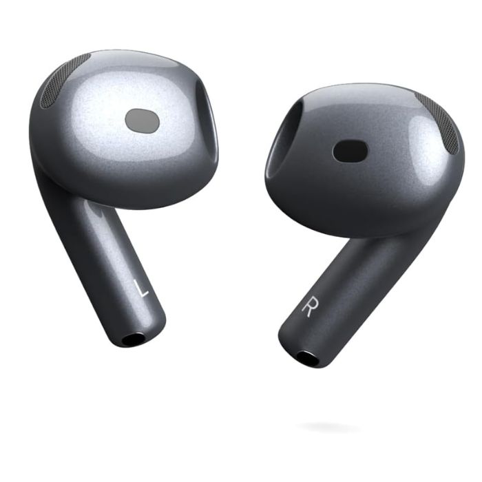 Merlin Craft Customized Apple Airpods 4 Gunmetal Glossy — view 3