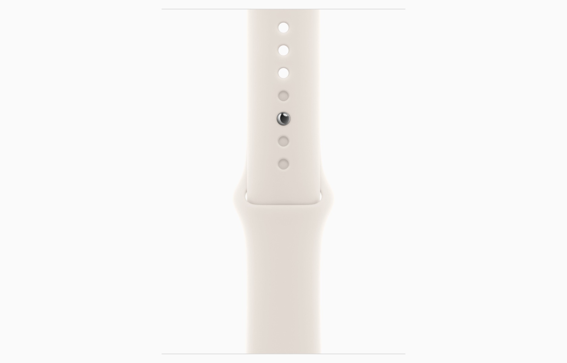 Apple Watch SE 3, GPS, 40mm, Starlight Aluminum Case with Starlight Sport Band — view 3