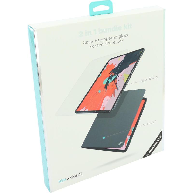 Raptic 2-in-1 Bundle Tablet Case with Screen Protector Black/Grey for iPad Pro 12.9 - 2019 — view 5
