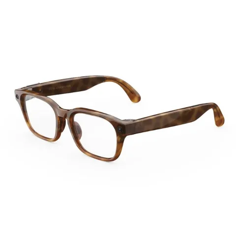 Meta Adventurer AI Glasses (Frame Classic Tortoise, S Standard, Lenses Clear)