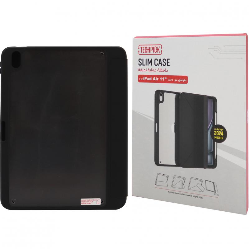 Techpick Flip Cover Tablet Case Black for iPad Air 11 M2/iPad Air 11 M3/iPad Air 11 M4