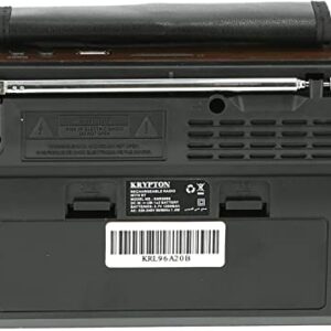 Krypton Rechargeable Radio, 3.7V - Black, (KNR5096)