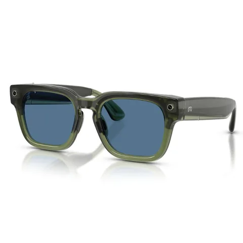 Meta Fury Smart AI Glasses (Frame Racing Green, Lenses Light Blue Atlantic)