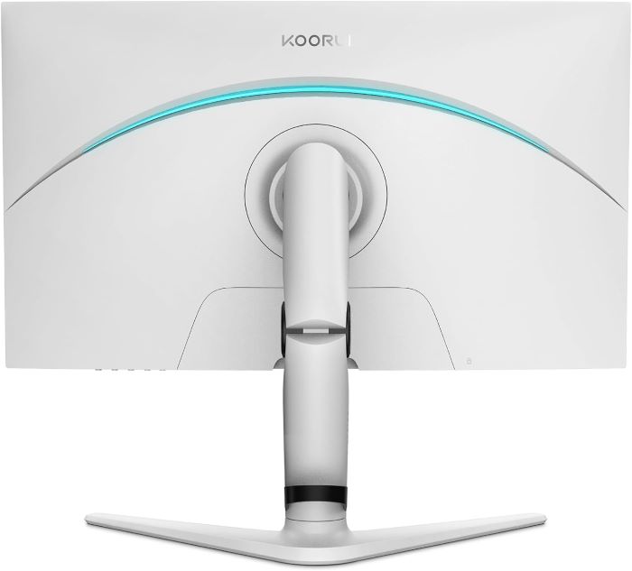 Koorui Gaming Monitor 27 inch VA mini-LED, QHD 2560 x 1440, Display 240Hz, Tilt Pivot Swivel Height Adjustable HDMI, DisplayPort, Grey – 27GN10 — view 5