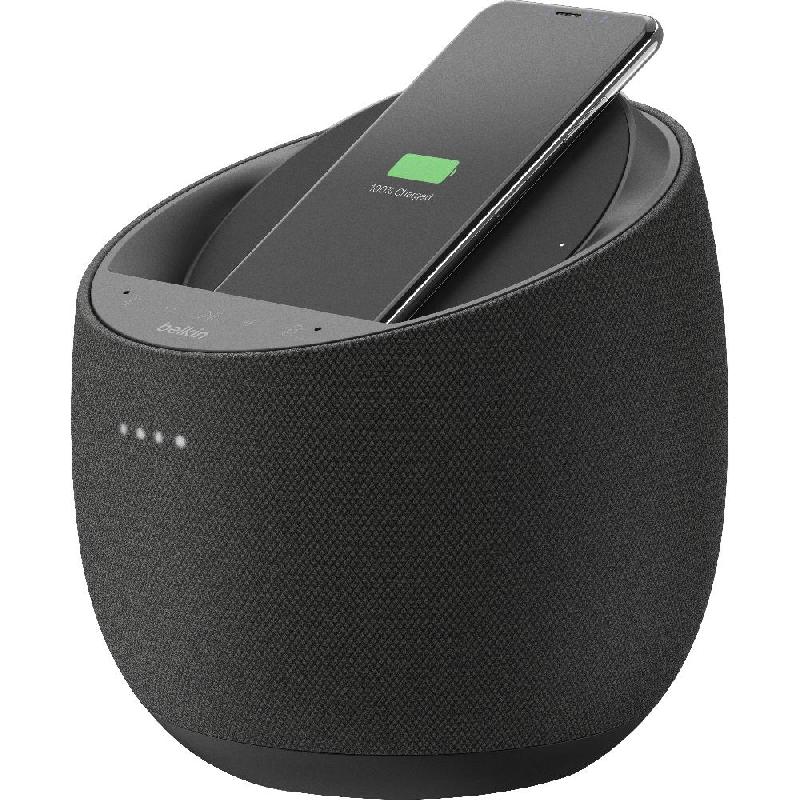 Belkin Hi-Fi Smart Speaker + Wireless Charger Music System Bluetooth Black — view 5