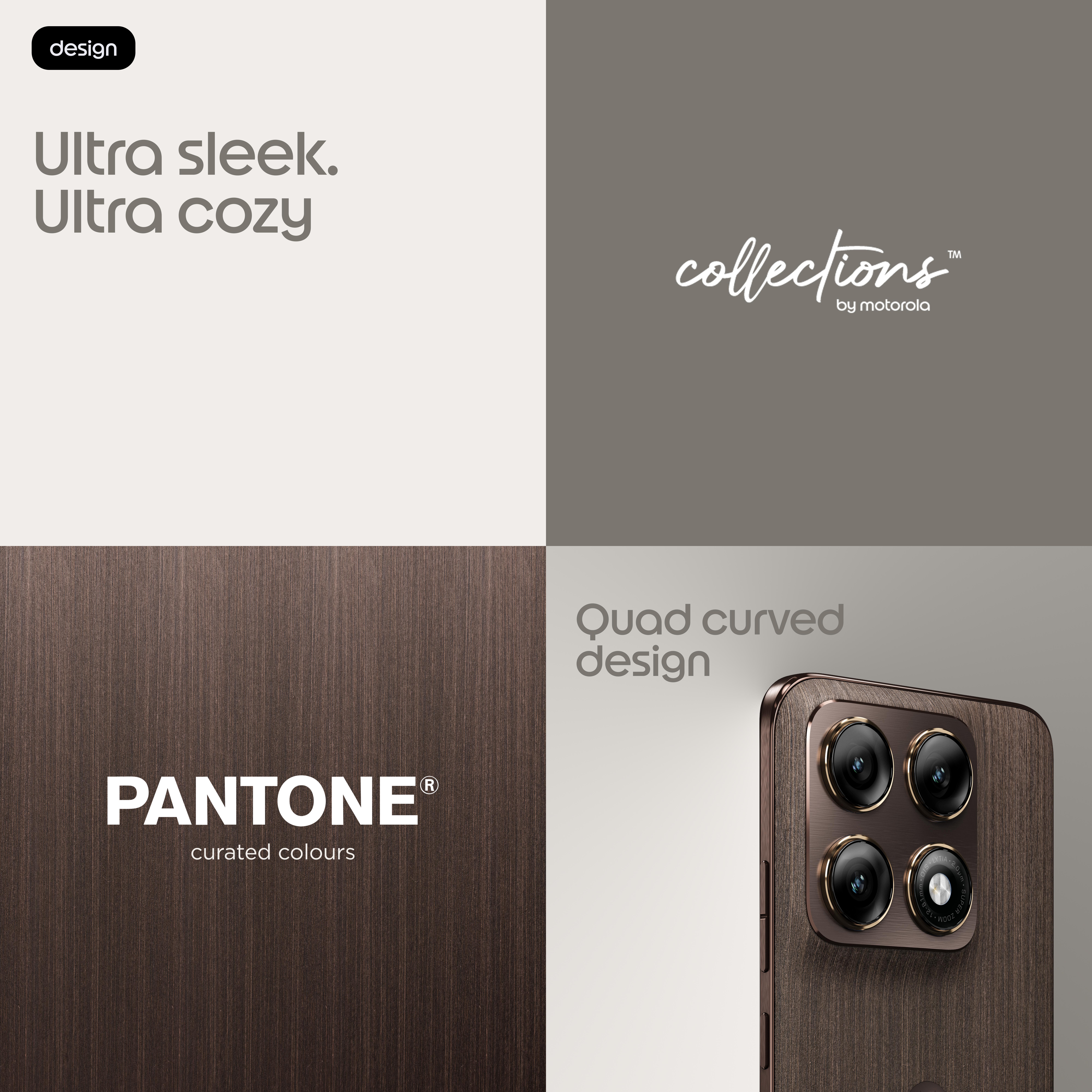 Moto Edge 70 Pro 12GB RAM + 512GB Storage Smartphone PANTONE Chicory Coffee 5G UAE Version — view 2