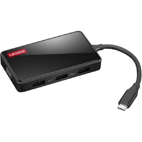 Lenovo 100 USB-C Travel Dock Multi-port Station 6 Port (3X USB-A/HDMI/VGA/USB-C PD)