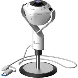 j5 Create 360 Degree AI-Powered FHD Webcam