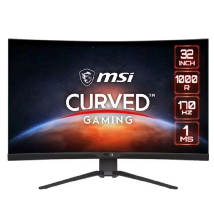 MSI G322CQP 31.5 Inch WQHD 170hz 1ms VA Curved Gaming Monitor - 9S6-3DC24T-014