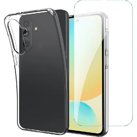 Just in Case Soft TPU Clear + Tempered Glass Smartphone Case Bundle