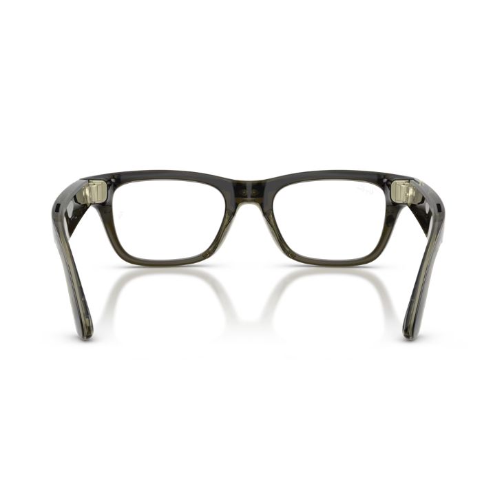 Ray-Ban Meta Blayzer Gen 2 Transparent Dark Olive Clear Lenses Smart Glasses 50Mm — view 3
