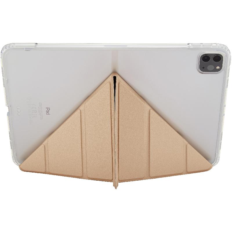 PIPETTO Metallic Origami Folio Tablet Case Champagne Gold for iPad Pro 11 - 2020 — view 3
