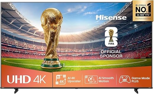 Hisense 65-Inch 4K UHD Smart TV (65A62QS, 2025 Model)