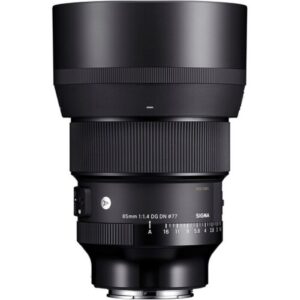 Sigma 85mm F1.4 DG DN Art Lens For Full-Frame Sony E Mount Mirrorless Cameras, Black