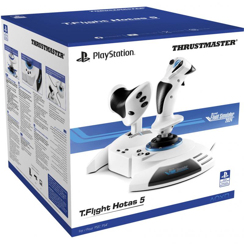 Thrustmaster T.Flight Hotas 5 MSFS Special Edition Throttle + Stick Simulation Wired White — view 4