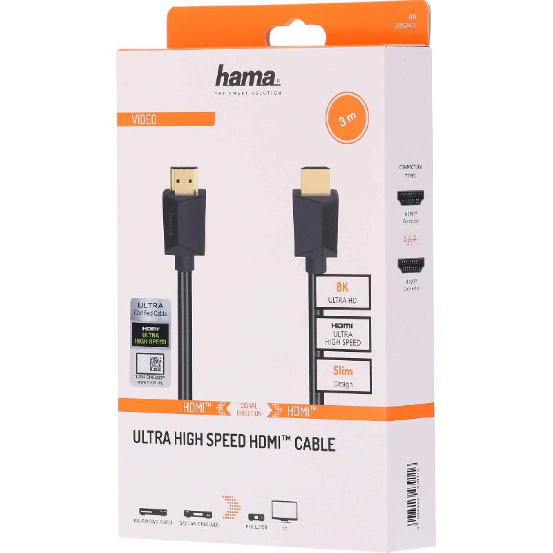 Hama HDMI to HDMI (8K) AV Cable 3.00 m ( 9.84 ft ) — view 2