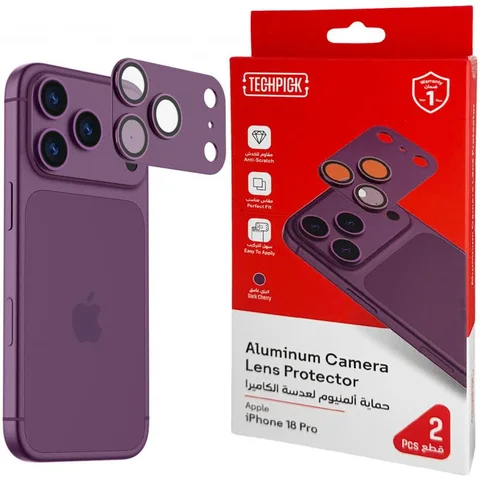 Techpick Full Coverage Aluminum Color-Matched Camera Protector (Full Frame) Smartphone Camera Accessory
