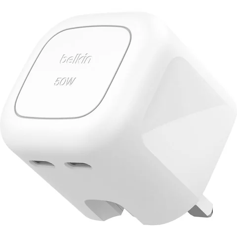 Belkin BoostCharge Pro Dual USB-C GaN Wall Charger 50W