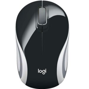 Logitech M187 USB Wireless Optical Mini Mouse- Black