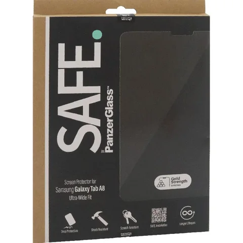PanzerGlass SAFE Super+ Glass, Standard Fit Tablet Screen Protector for Samsung Galaxy Tab A8