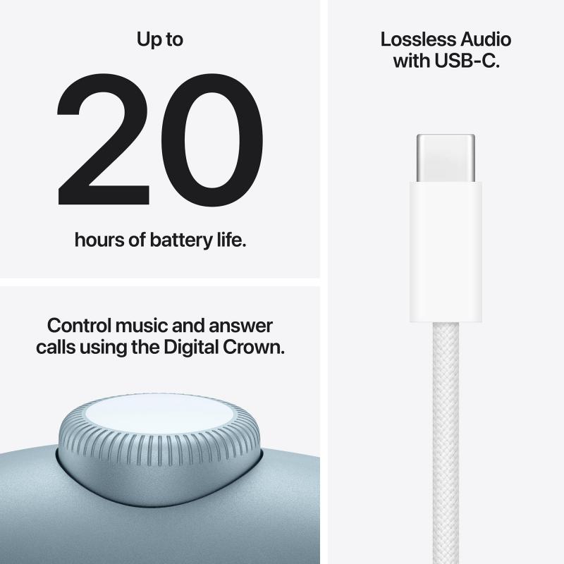 Apple AirPods Max 2 Over-Ear Headphones Bluetooth Blue — view 4