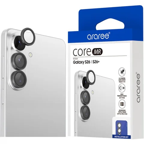 Araree Core MR Aluminum Metal Frame Smartphone Screen Protector for Samsung Galaxy S26/Galaxy S26+