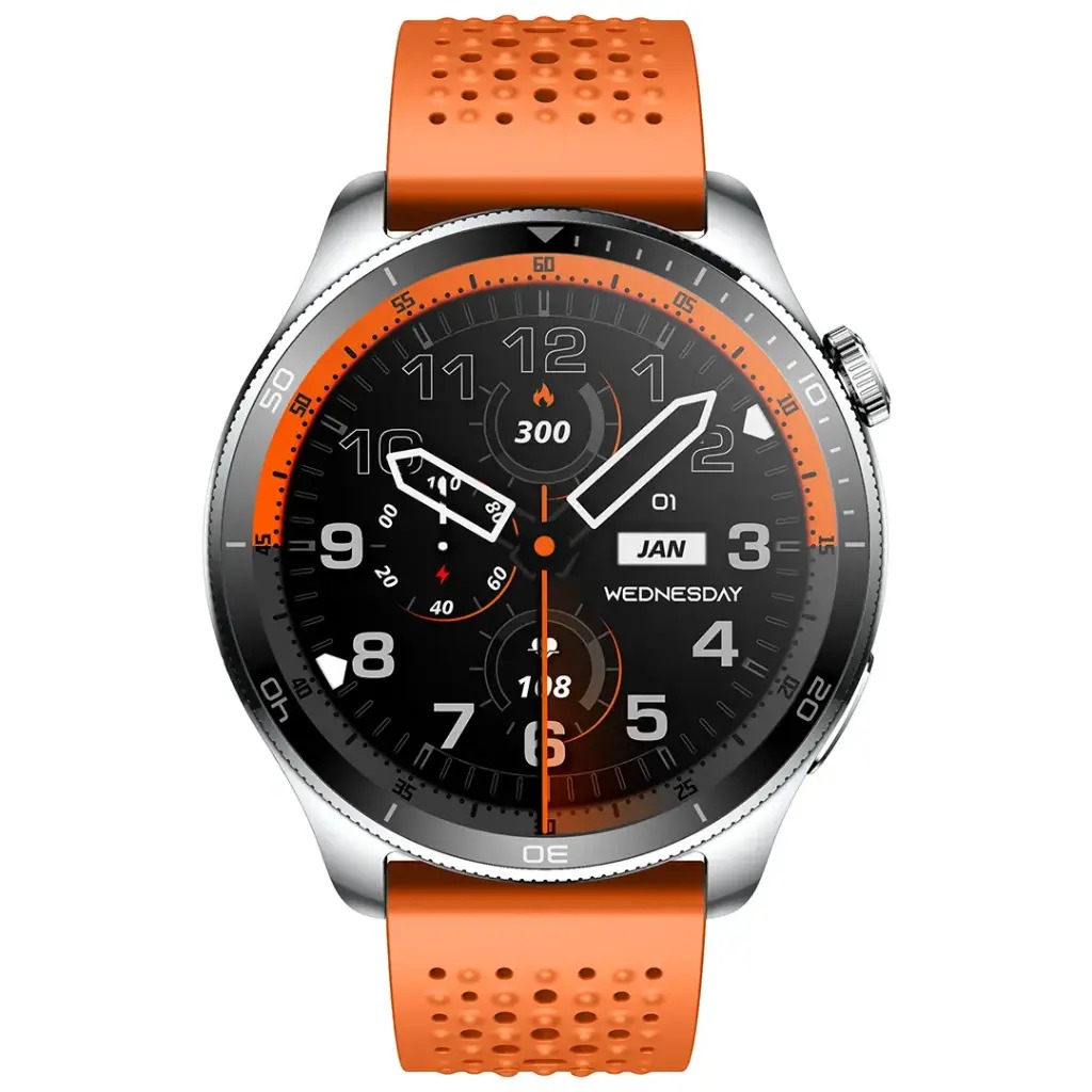 Powerology Sanam, Urban Sports Smart Watch- Orange — view 2