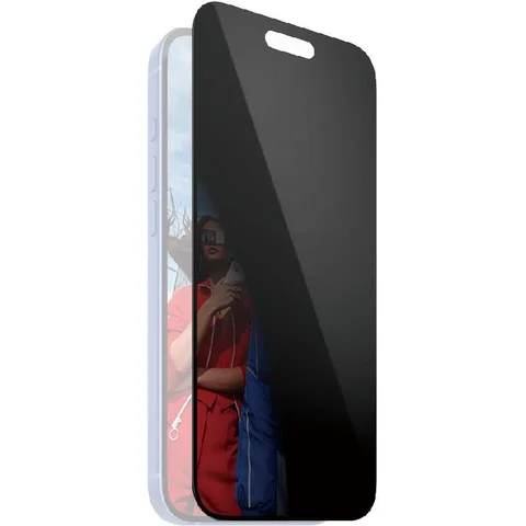 PanzerGlass Ultra-Wide Fit Tempered Glass, Privacy Smartphone Screen Protector for iPhone 16 Plus