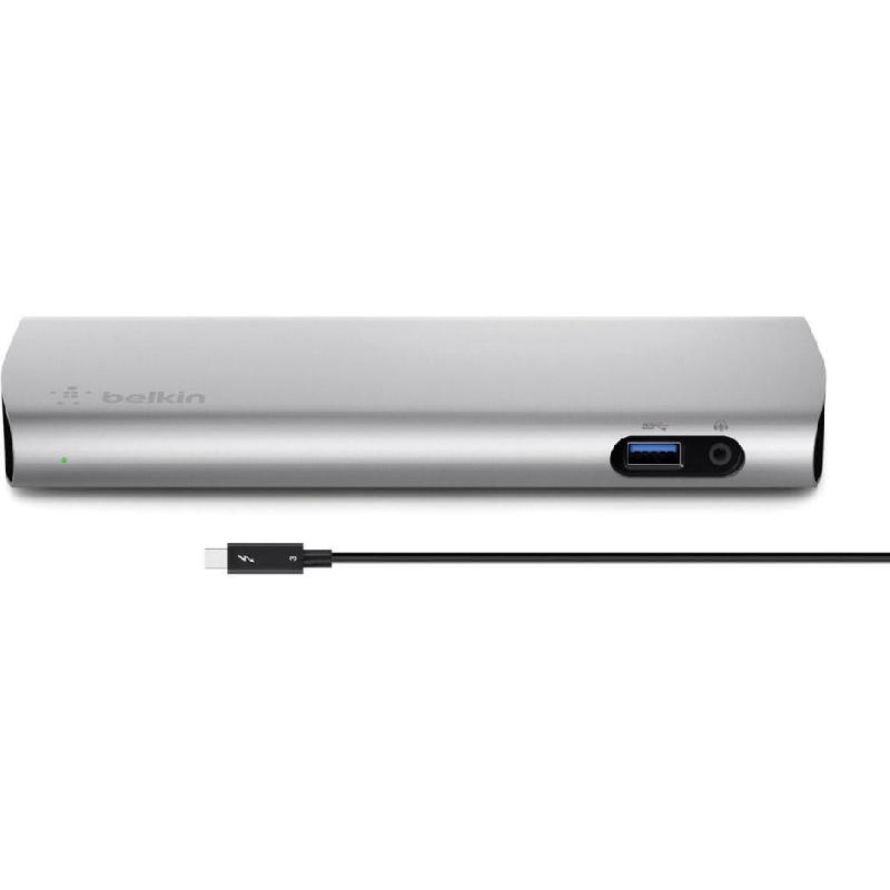 Belkin Thunderbolt 3 Express Multi-port Station 8 Port (RJ-45/2X USB-A/Power/Display/2X USB-C/Audio Output) — view 2